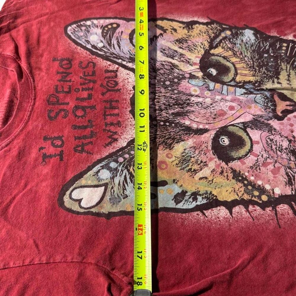 The Mountain Tie-Dye I'd Spend All 9 Lives With You Cat Graphic Tee Size S - Picture 6 of 6